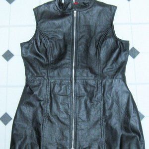 Leather corset dress L